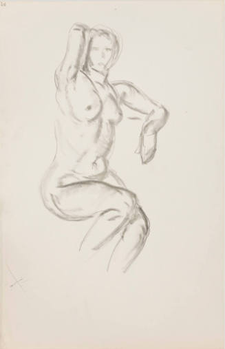 Untitled (Seated Female Nude)