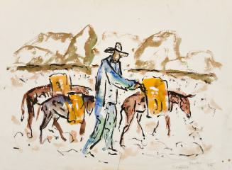 Untitled (Man with burros)