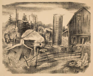 untitled (farmyard with pigs)