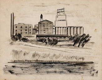 Untitled (cityscape, Pillsbury Mill, Minneapolis)