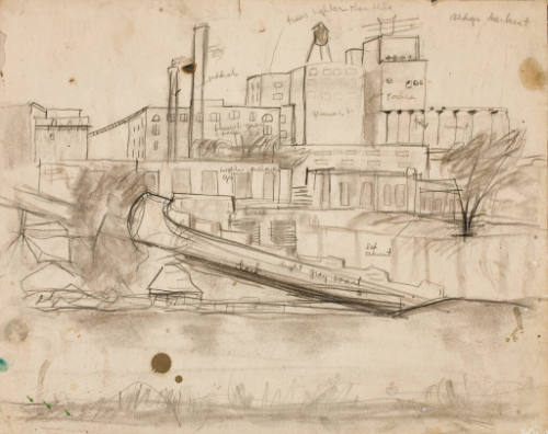 Untitled (cityscape, Minneapolis mills)