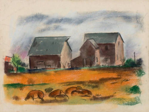 Untitled (farm buildings)