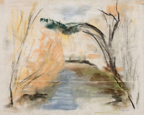 (Sketch of a creek)