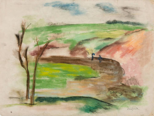 (Landscape with figures)