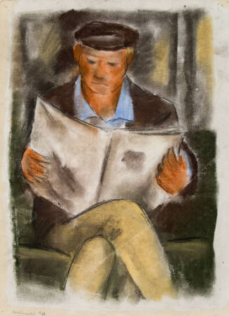 Newburyport (Man reading on subway)