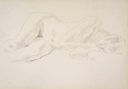 Untitled (Seated Female Nude)