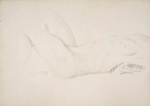 Untitled (headless seated female nude)