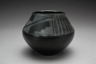 San Ildefonso Pueblo black-on-black jar