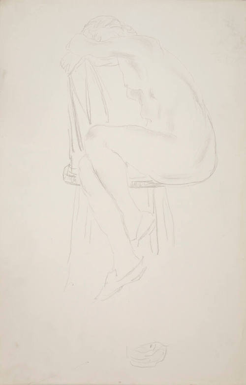 Female Nude Seated in a Chair