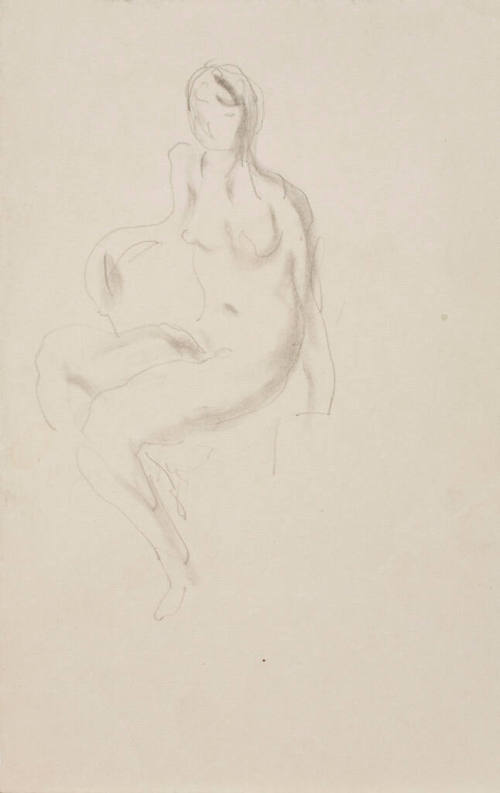 Seated Female Nude in Chair