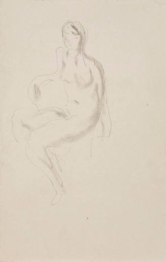 Seated Female Nude in Chair