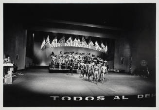 Procession of Contestants at the 1977 Mr. Mundo Contest, Mexico