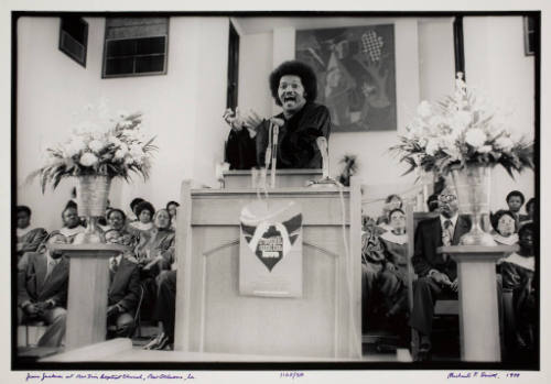 Jesse Jackson at New Zion Baptist Church, New Orleans, Louisiana