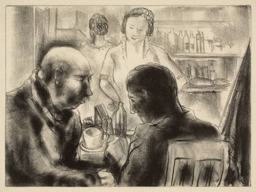 (People in a Cafe)