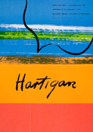 Grace Hartigan Paintings 1957-1963, 9/23-11/3/1963