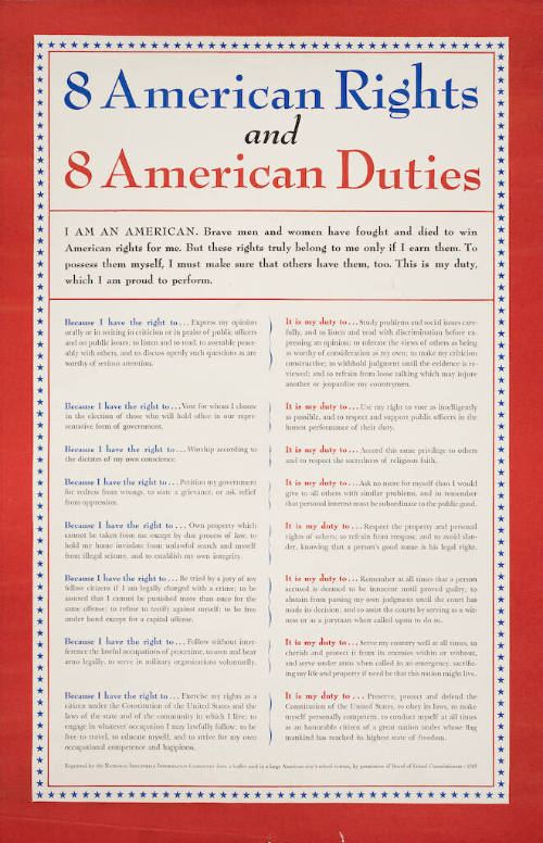 8 American Rights and 8 American Duties