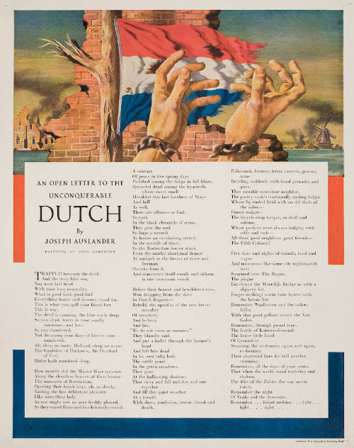 An Open Letter to the Unconquerable Dutch