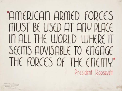 American Armed Forces Must be Used at any Place in all the World...