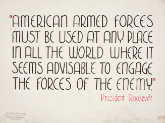 American Armed Forces Must be Used at any Place in all the World...