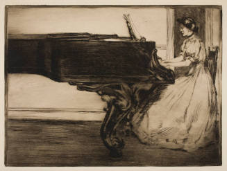 Woman Playing the Piano