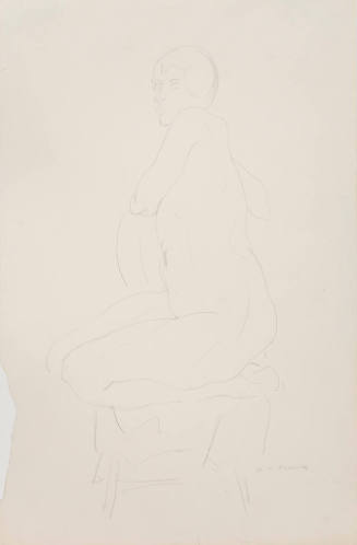 Untitled (Seated Female Nude)