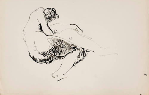 Untitled (Seated Female Nude)