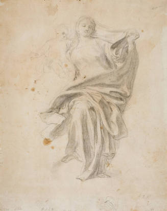 The Virgin and Child (verso: The Virgin and Child and Saints in Glory)