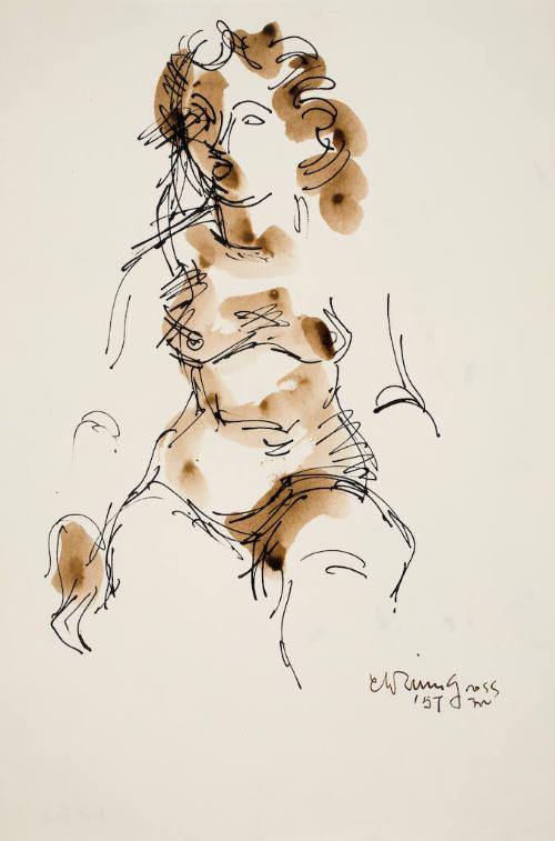 Seated Female Nude, 1957