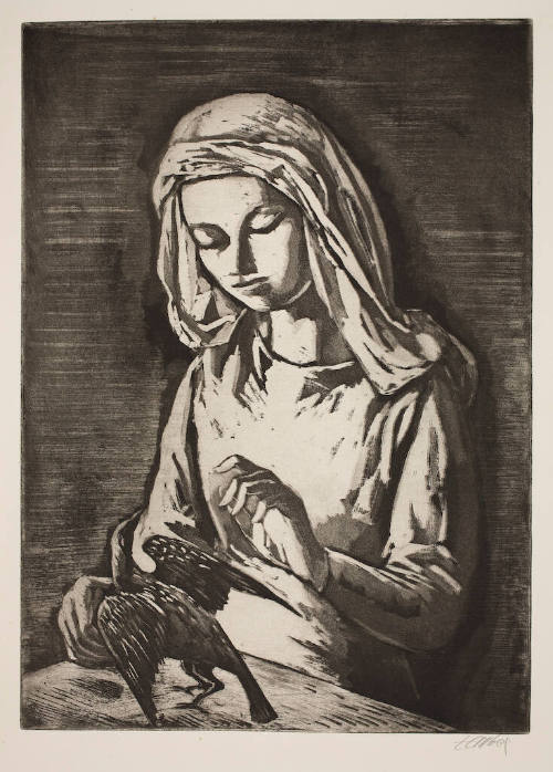 Girl with Finch