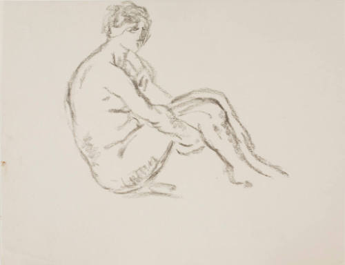 Untitled (Seated Female Nude)