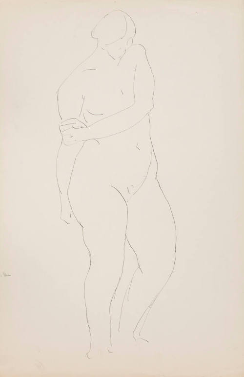 Untitled (standing female nude)