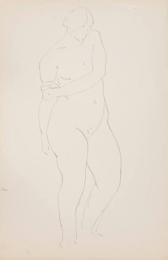 Untitled (standing female nude)