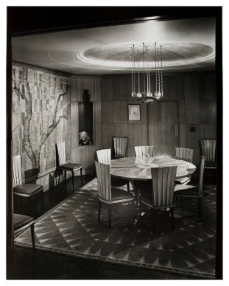 Dining Room Interior, Eliel Saarinen Residence, Bloomfield Hills, MI