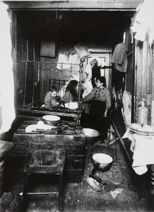 A Rear Tenement Bedroom, New York's East Side