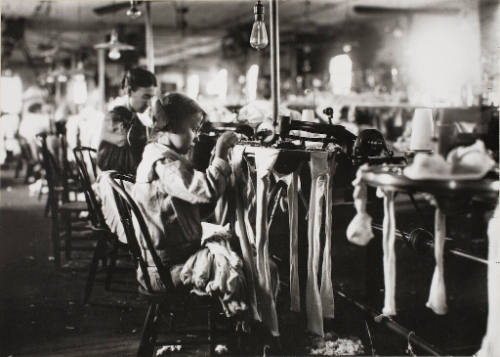 One of the Many Children Under 12 at Work in the Lint-Laden Air of the Cotton