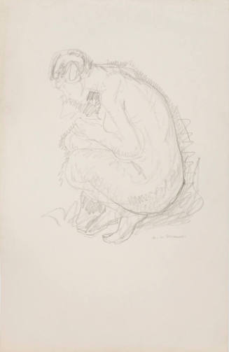 Crouching Female Nude