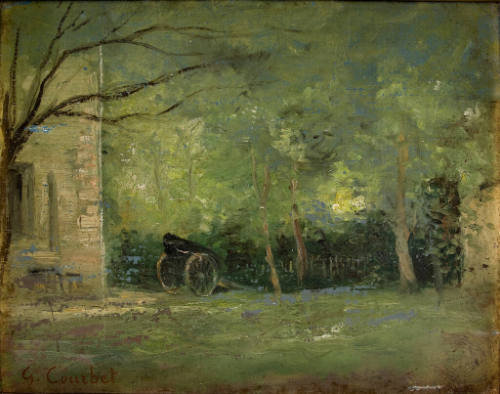 Landscape with Carriage, Building, Trees