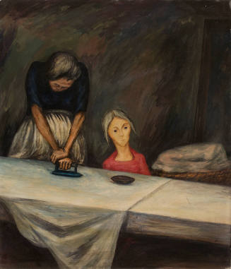 Woman Ironing