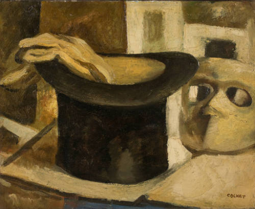 (Still Life with Top Hat and Mask)