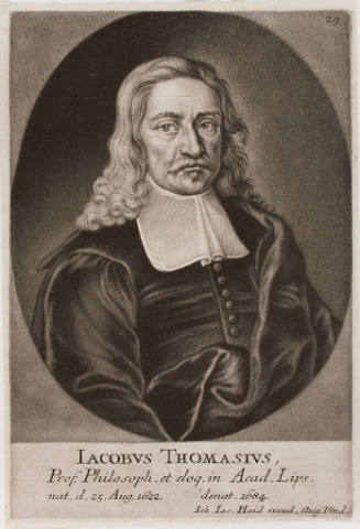 Portrait of Jacobus Thomasius