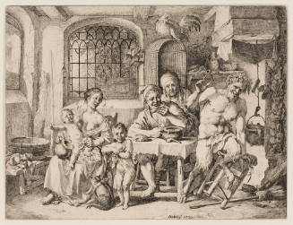 Satyr and Peasant Family in an Interior; The Satyr in the Peasant's Home