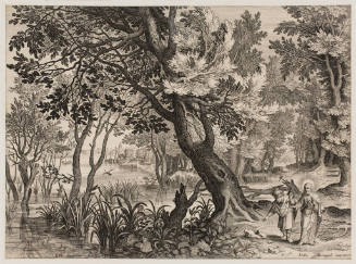 Christ & St. Peter in a Landscape