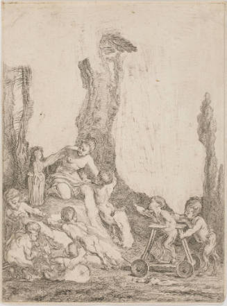 A Nymph Showing a Doll to Satyr Children