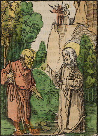 (Christ and a Traveler)