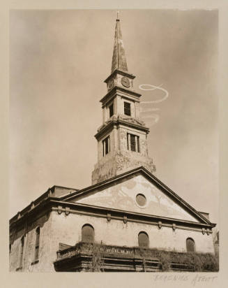 St. Mark's Church With Skywriting
