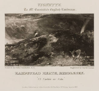 Vignette, to Mr. Constable's English landscape Hampstead heath, Middlesex