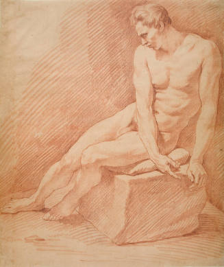 Seated Male Nude