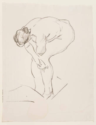 Untitled (Stooping Female Nude)