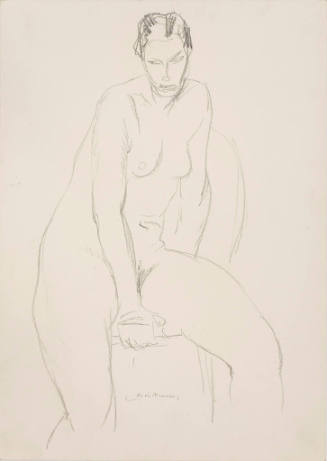 Untitled (Female Nude Seated in Chair)