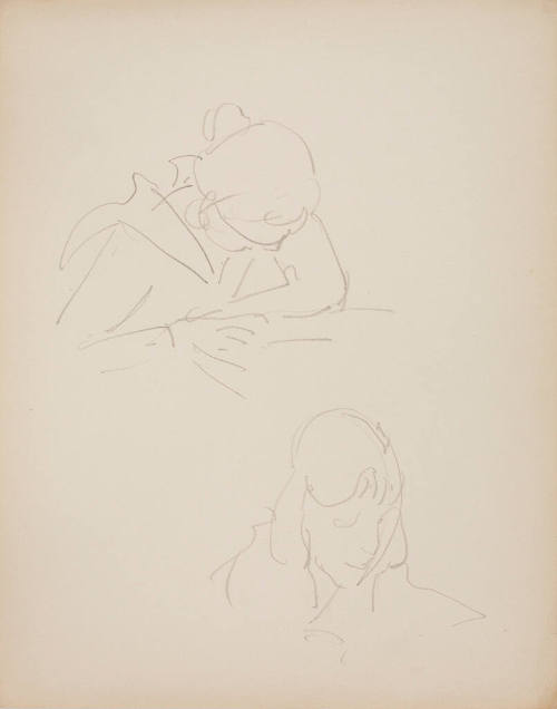 Untitled (Two Heads of Girls)